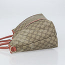 GUCCI GG Supreme Tote Bag PVC Beige Gold 197953 Auth gh1517-4