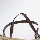 GUCCI GG Canvas Tote Bag Beige Silver 31242 Auth gh1518-8