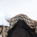 GUCCI GG Canvas Tote Bag Beige Gold 94898 Auth gh1520-19