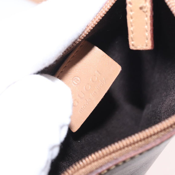 GUCCI GG Canvas Tote Bag Beige Gold 94898 Auth gh1520