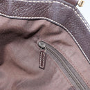 GUCCI GG Canvas Web Sherry Line Tote Bag Beige Gold 211937 Auth gh1522-21