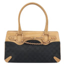 GUCCI GG Canvas Tote Bag Black Gold 114913 Auth gh1523-13