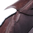 GUCCI GG Canvas Tote Bag Brown Silver 73983 Auth gh1524-17