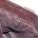 GUCCI GG Canvas Tote Bag Brown Silver 73983 Auth gh1524-20