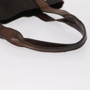 GUCCI GG Canvas Tote Bag Brown Silver 73983 Auth gh1524-7