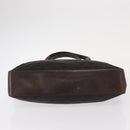 GUCCI GG Canvas Tote Bag Brown Silver 73983 Auth gh1524-5