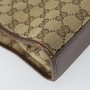 GUCCI GG Canvas Jackie Shoulder Bag Beige Silver 002 1065 3444 Auth gh1526-14
