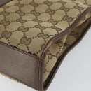 GUCCI GG Canvas Jackie Shoulder Bag Beige Silver 002 1065 3444 Auth gh1526-15