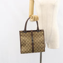GUCCI GG Canvas Jackie Shoulder Bag Beige Silver 002 1065 3444 Auth gh1526-23
