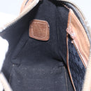 GUCCI Web Sherry Line GG Canvas Hand Bag 2way Black Gold Auth gh1528-23