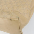 GUCCI GG Canvas Tote Bag Beige Gold 33890 Auth gh1529-14
