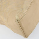 GUCCI GG Canvas Tote Bag Beige Gold 33890 Auth gh1529-15