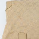 GUCCI GG Canvas Tote Bag Beige Gold 33890 Auth gh1529-10