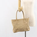 GUCCI GG Canvas Tote Bag Beige Gold 33890 Auth gh1529-23