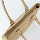GUCCI GG Canvas Tote Bag Beige Gold 33890 Auth gh1529-6