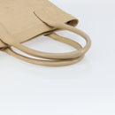 GUCCI GG Canvas Tote Bag Beige Gold 33890 Auth gh1529-7