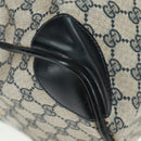 GUCCI GG Supreme Boston Bag PVC Navy Gold Auth gh1530-9