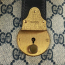 GUCCI GG Supreme Boston Bag PVC Navy Gold Auth gh1530-20