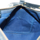 GUCCI GG Supreme Boston Bag PVC Navy Gold Auth gh1530-21