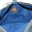 GUCCI GG Supreme Boston Bag PVC Navy Gold Auth gh1530-22