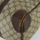 GUCCI GG Supreme Web Sherry Line Boston Bag PVC Beige Gold Auth gh1531-8