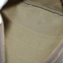GUCCI GG Supreme Web Sherry Line Boston Bag PVC Beige Gold Auth gh1531-11