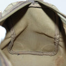 GUCCI GG Supreme Web Sherry Line Boston Bag PVC Beige Gold Auth gh1531-19
