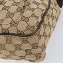 GUCCI GG Canvas Shoulder Bag Beige Silver 131211 Auth gh1532-8