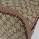 GUCCI GG Supreme Hand Bag PVC Beige Gold Auth gh1534-9