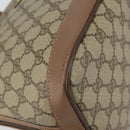 GUCCI GG Supreme Hand Bag PVC Beige Gold Auth gh1534-14