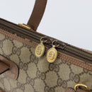 GUCCI GG Supreme Hand Bag PVC Beige Gold Auth gh1534-18
