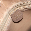 GUCCI GG Supreme Hand Bag PVC Beige Gold Auth gh1534-19