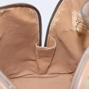 GUCCI GG Supreme Hand Bag PVC Beige Gold Auth gh1534-21