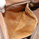 GUCCI GG Supreme Hand Bag PVC Beige Gold Auth gh1534-22