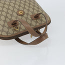 GUCCI GG Supreme Hand Bag PVC Beige Gold Auth gh1534-7