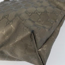 GUCCI GG Crystal Tote Bag Bronze Silver 211138 Auth gh1536-10