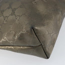 GUCCI GG Crystal Tote Bag Bronze Silver 211138 Auth gh1536-11