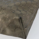 GUCCI GG Crystal Tote Bag Bronze Silver 211138 Auth gh1536-12