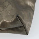 GUCCI GG Crystal Tote Bag Bronze Silver 211138 Auth gh1536-13