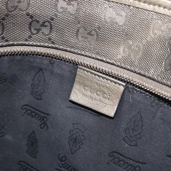 GUCCI GG Crystal Tote Bag Bronze Silver 211138 Auth gh1536