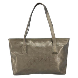 GUCCI GG Crystal Tote Bag Bronze Silver 211138 Auth gh1536 - 0