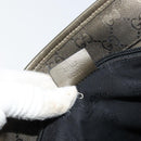 GUCCI GG Crystal Tote Bag Bronze Silver 211138 Auth gh1536-21