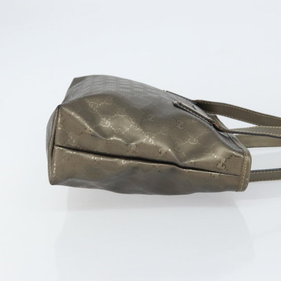 GUCCI GG Crystal Tote Bag Bronze Silver 211138 Auth gh1536