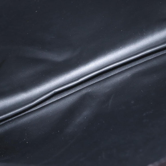 BALLY Chain Shoulder Bag Leather Brown Gold Auth gh1537