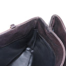 BALLY Chain Shoulder Bag Leather Brown Gold Auth gh1537-21