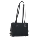 PRADA Tote Bag Nylon Black Silver Auth gh1539-1