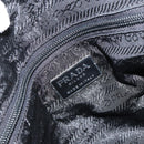 PRADA Tote Bag Nylon Black Silver Auth gh1539-19