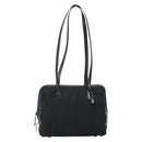 PRADA Tote Bag Nylon Black Silver Auth gh1539-13