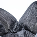 PRADA Tote Bag Nylon Black Silver Auth gh1539-21