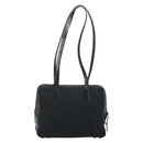 PRADA Tote Bag Nylon Black Silver Auth gh1539-2